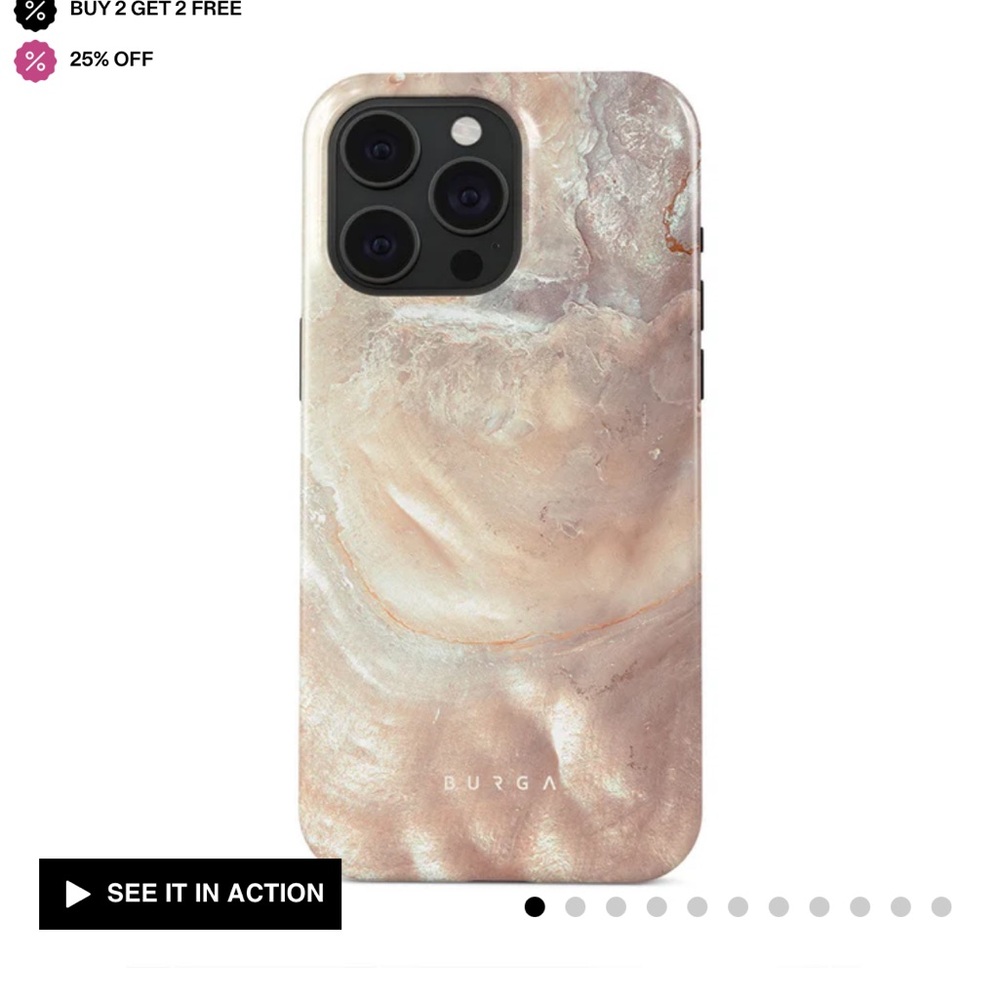 Burga Serene Sunset - Chic iPhone 15 Pro Case